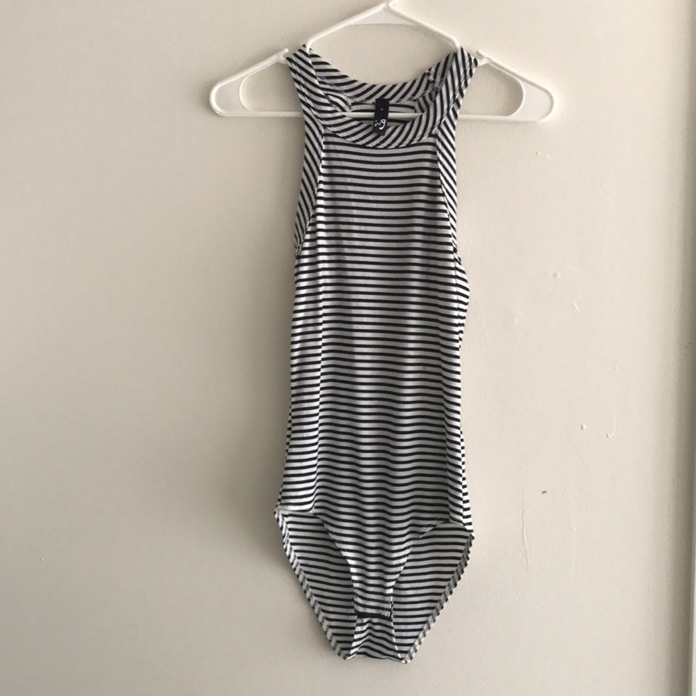 Striped bodysuit
